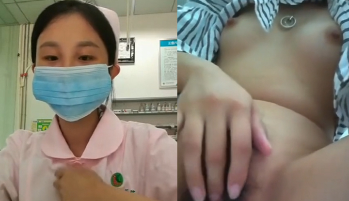 หน้าจริงคอนทราสต์นางร้ายตัวน้อย, นางพยาบาลเซ็กซี่แอบถอดเสื้อและเซลฟี่ที่ทำงาน