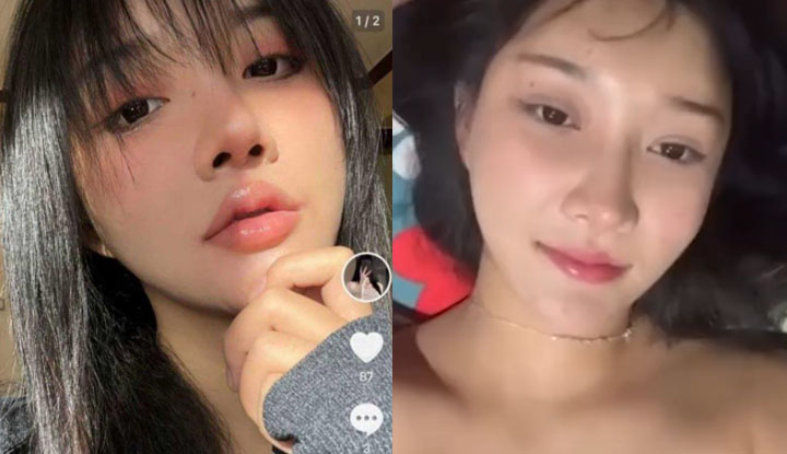 han owei, a tiktok influencer with 360,000 followers, had her sex training video leaked by her sponsor. the innocent but lustful sister is really rude!