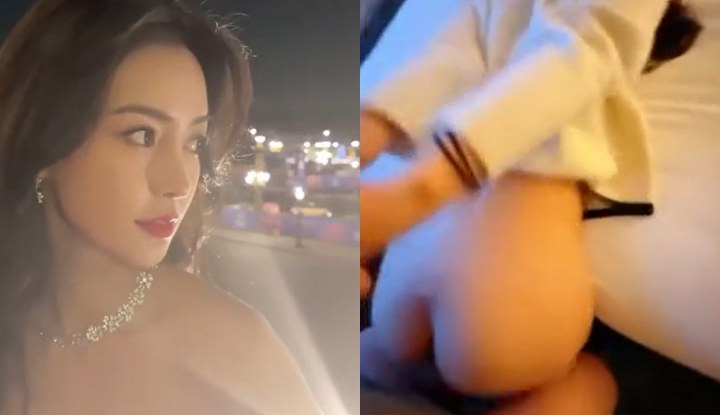 a leaked video of famous actress angelababy dancing naked and having sex in a hotel has been released, revealing her behind-the-scenes as a side model and her adventures!