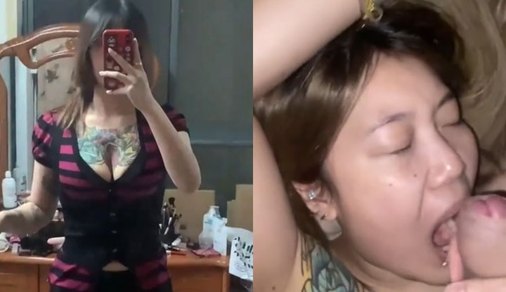 新疆花胸紋身沒錢結賬 現與紋身師做愛抵債 放蕩婊子私密視頻曝光！