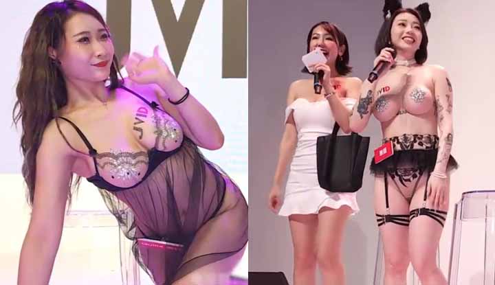 ฉากงานอีเวนต์สดของดารา AV ในประเทศ: สาวสวยหลายคนสวมชุดนอนโปร่งแสงโชว์แบบยิ่งใหญ่ เต้นทวิร์คและเขย่าเต้านมในท่าเต้นเซ็กซี่ร้อนแรง ดวงตายั่วยวนน่าหลงใหลสุดขีด!