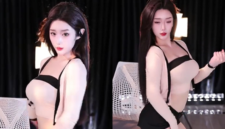 氣質小姐姐性感熱舞，漂亮胸型自信步伐太迷人了