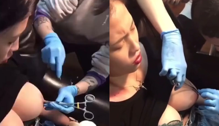 สาวสวยนมโตพรีเมี่ยม: โชว์เจาะนวลนมชัดๆ! นมใหญ่เซ็กซี่ถูกคำสาปรัดเจาะทะลุโหดร้าย - หอบครางเจ็บปวดกลายเป็นกรี๊ดหยาบโลน สมบูรณ์แบบสุดๆ!