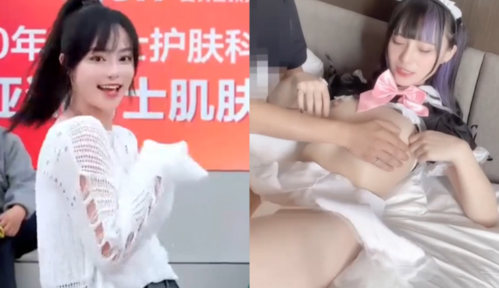 chen xiang's 6:30 pm video of lin yating and leng meng filming privately has gone viral online. the video features sm bondage props, various masturbation techniques, and her white tiger hole being pounded and brutally fucked, completely letting go of herself!
