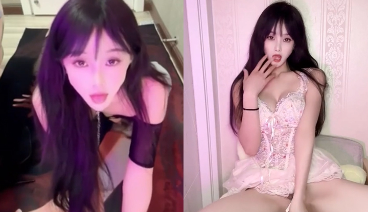 a high-profile, beautiful woman named eun-hee on douyin (tiktok) has been filming a custom-made nude video at a high price, featuring various positions and intense penetration of her vagina, even causing a dog to lick her cunt and experience a shared orgasm! 1