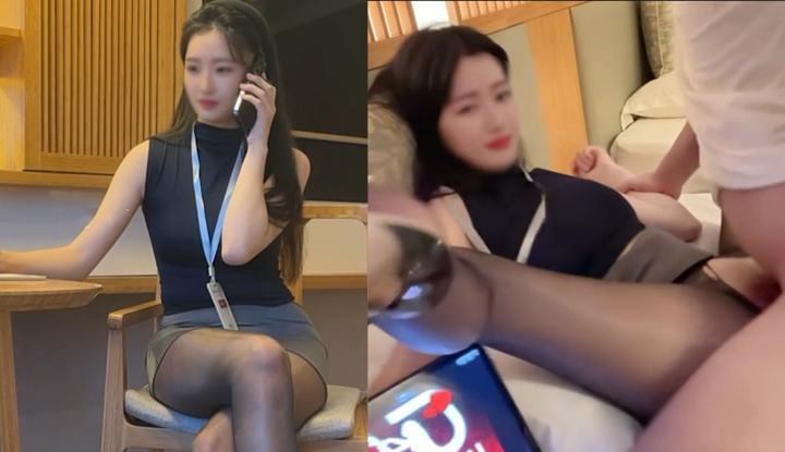 miyoki - high purity, sexy figure, beautiful slender legs in black stockings, first time getting anal sex in the new year at a hotel!