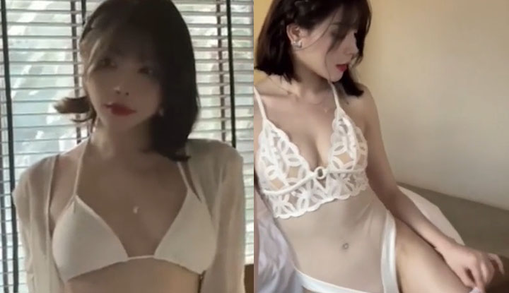 頂流網紅 徐莉芝 泳池寫真 身穿白色比基尼於崇左旅拍 身材火辣曲線極其撩人！