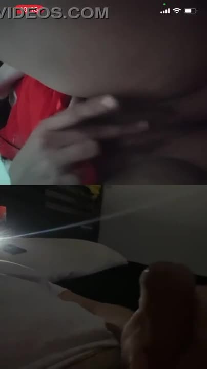 Philippina cums over skype